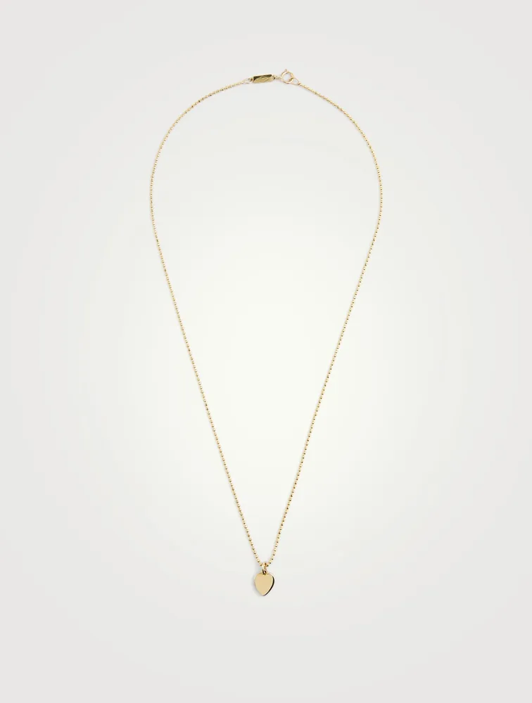 18K Gold Heart Necklace