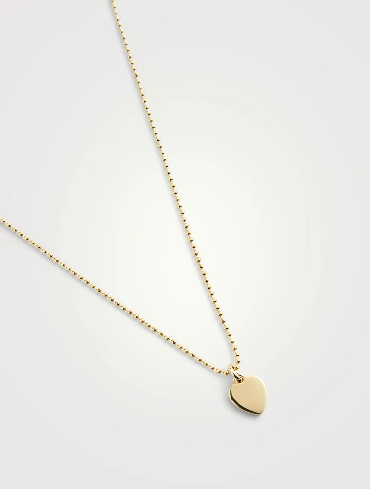 18K Gold Heart Necklace