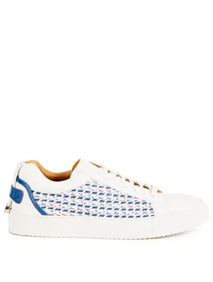 Lyndon Weave Leather Sneakers