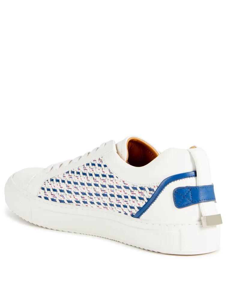 Lyndon Weave Leather Sneakers