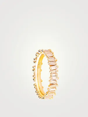 Fireworks 18K Gold Eternity Ring With Diamonds