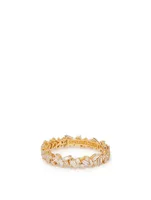 Small Bliss 18K Yellow Gold Mix Ring With Diamonds