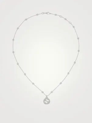Interlocking G Sterling Silver Pendant Necklace