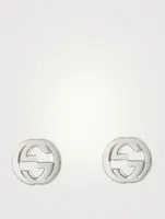 Interlocking G Sterling Silver Stud Earrings