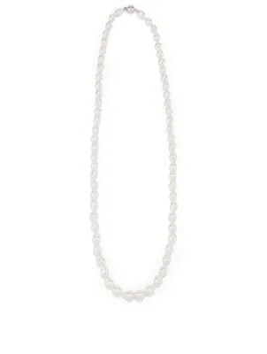 18K White Gold Pearl Necklace