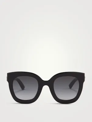 Square Sunglasses With Crystal Stars