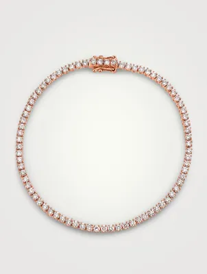18K Rose Gold Hepburn Bracelet With Diamonds