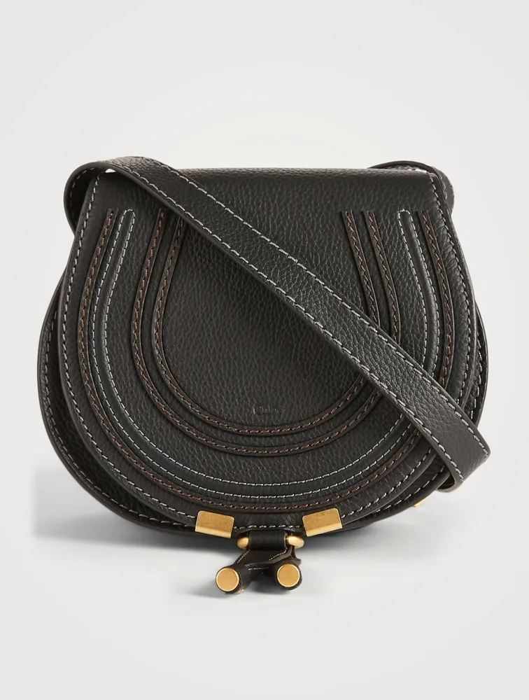 Small Marcie Leather Saddle Bag