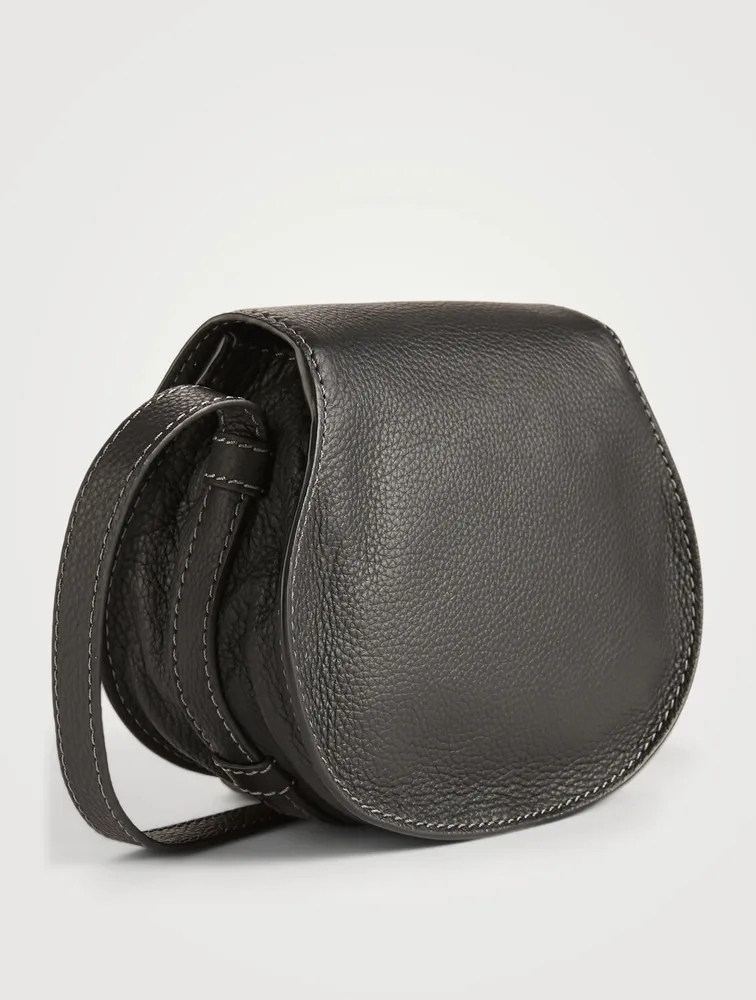 Small Marcie Leather Saddle Bag