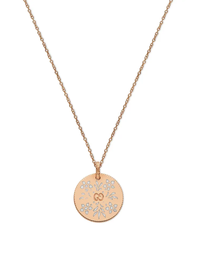 Icon 18K Rose Gold Pendant Necklace