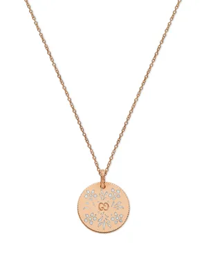 Icon 18K Rose Gold Pendant Necklace