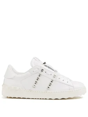 Rockstud Untitled Leather Sneakers