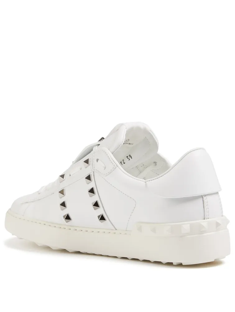 Rockstud Untitled Leather Sneakers