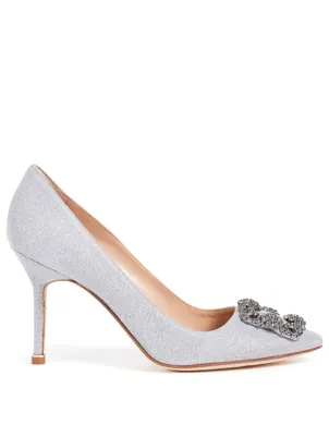 Hangisi 90 Sparkle Pumps With Crystal Buckle