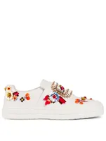 Sneaky Viv' Blooming Flower Leather Sneakers