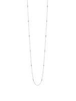 18K White Gold Sautoir Necklace With Diamonds