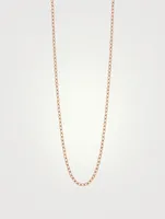 24-Inch 18K Rose Gold Chain Link Necklace