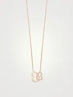 Double Petite Wulu 18K Rose Gold Necklace With Diamonds