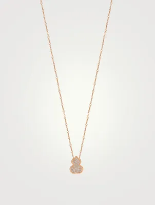 Wulu 18K Rose Gold Necklace With Diamonds