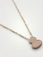 Wulu 18K Rose Gold Necklace With Diamonds