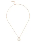 Wulu 18K Rose Gold Necklace With Agate