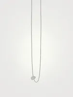 Petite Wulu 18K White Gold Necklace With Diamonds