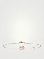 Petite Yu Yi 18K Rose Gold Bracelet With Mother-Of-Pearl And Diamonds