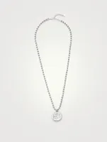 Interlocking G Sterling Silver Pendant Necklace