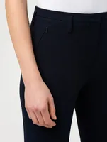 Farrah Wool High-Rise Bootcut Pants