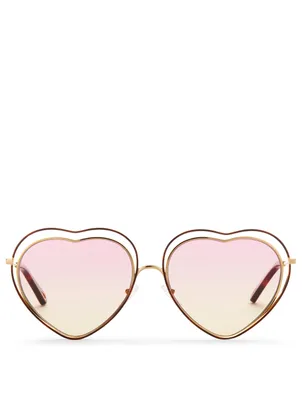 Poppy Love Heart Sunglasses