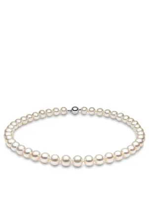 18K White Gold Pearl Necklace