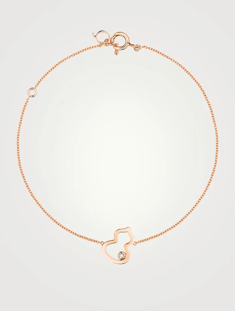 Petite Wulu 18K Rose Gold Bracelet With Diamond