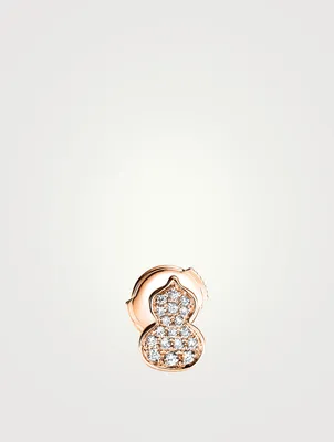 Petite Wulu 18K Rose Gold Stud Earring With Diamonds