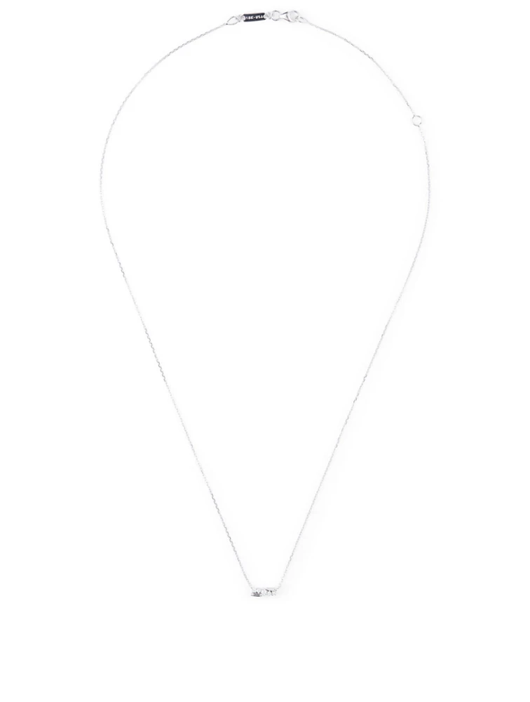 Fireworks 18K White Gold Necklace With Diamonds