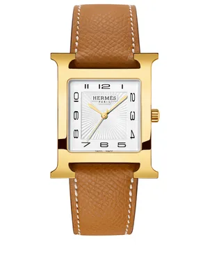 Heure H TGM Single Tour Leather Strap Watch