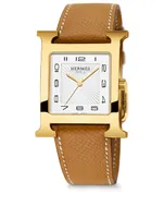 Heure H TGM Single Tour Leather Strap Watch