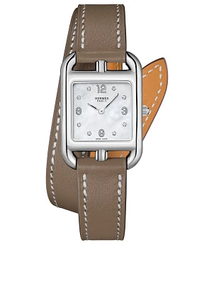 Small Cape Cod Steel Leather Strap Watch