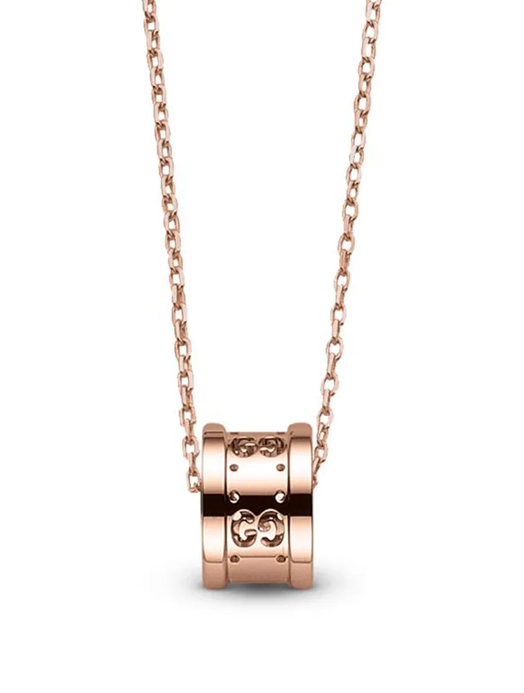 Icon 18K Rose Gold Twirl Necklace