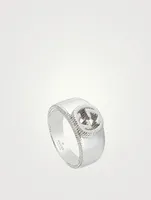 Interlocking G Silver Ring