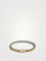 Sterling Silver And Gold Classic Chain Reversible Icon Bracelet
