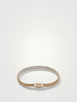 Sterling Silver And Gold Classic Chain Reversible Icon Bracelet