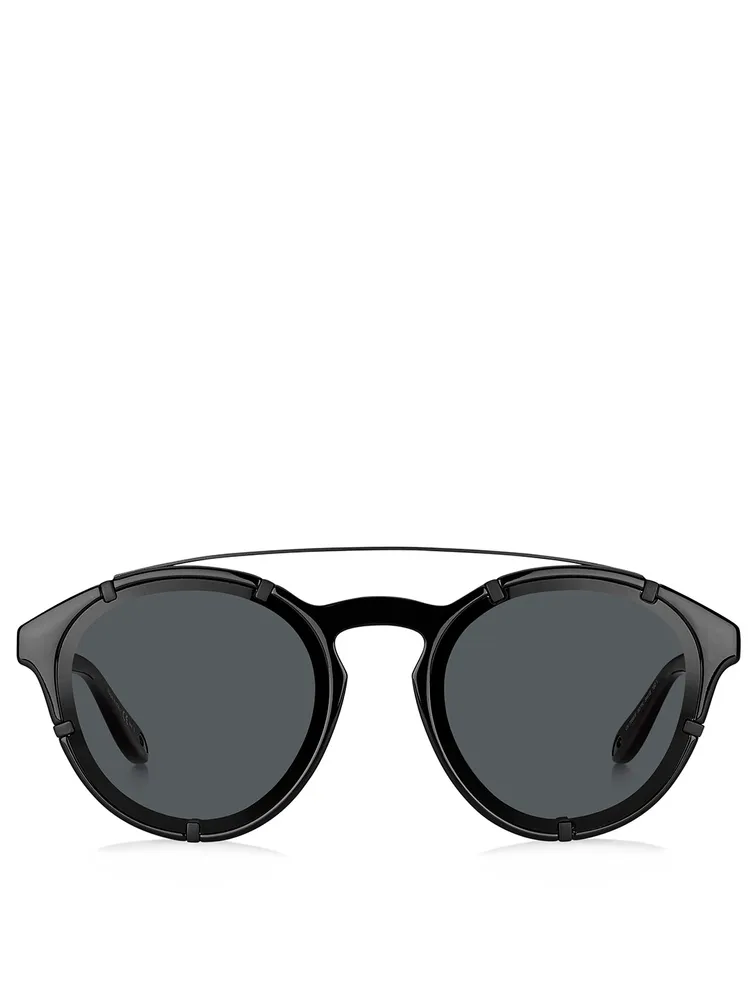 Round Aviator Sunglasses