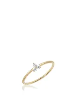 14K Gold Trio Ring With Diamonds