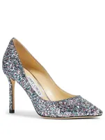 Romy 85 Course Glitter Fabric Pumps