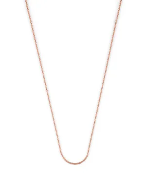 Inch 18K Rose Gold Chain Necklace