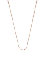 Inch 18K Rose Gold Chain Necklace