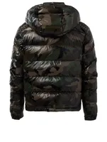 Rockstud Untitled Down Puffer Jacket Camo Print