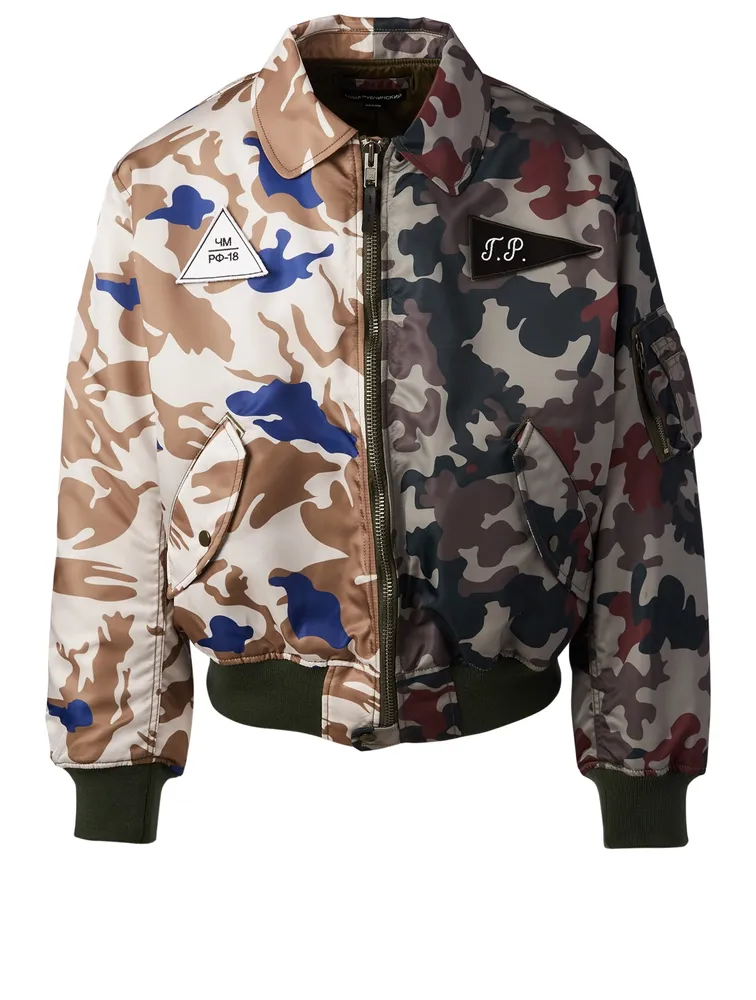 MA-1 Bomber Jacket Two-Tone Camo Print