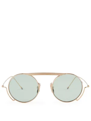 Round Aviator Sunglasses