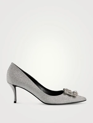 Flower Strass Glitter Pumps